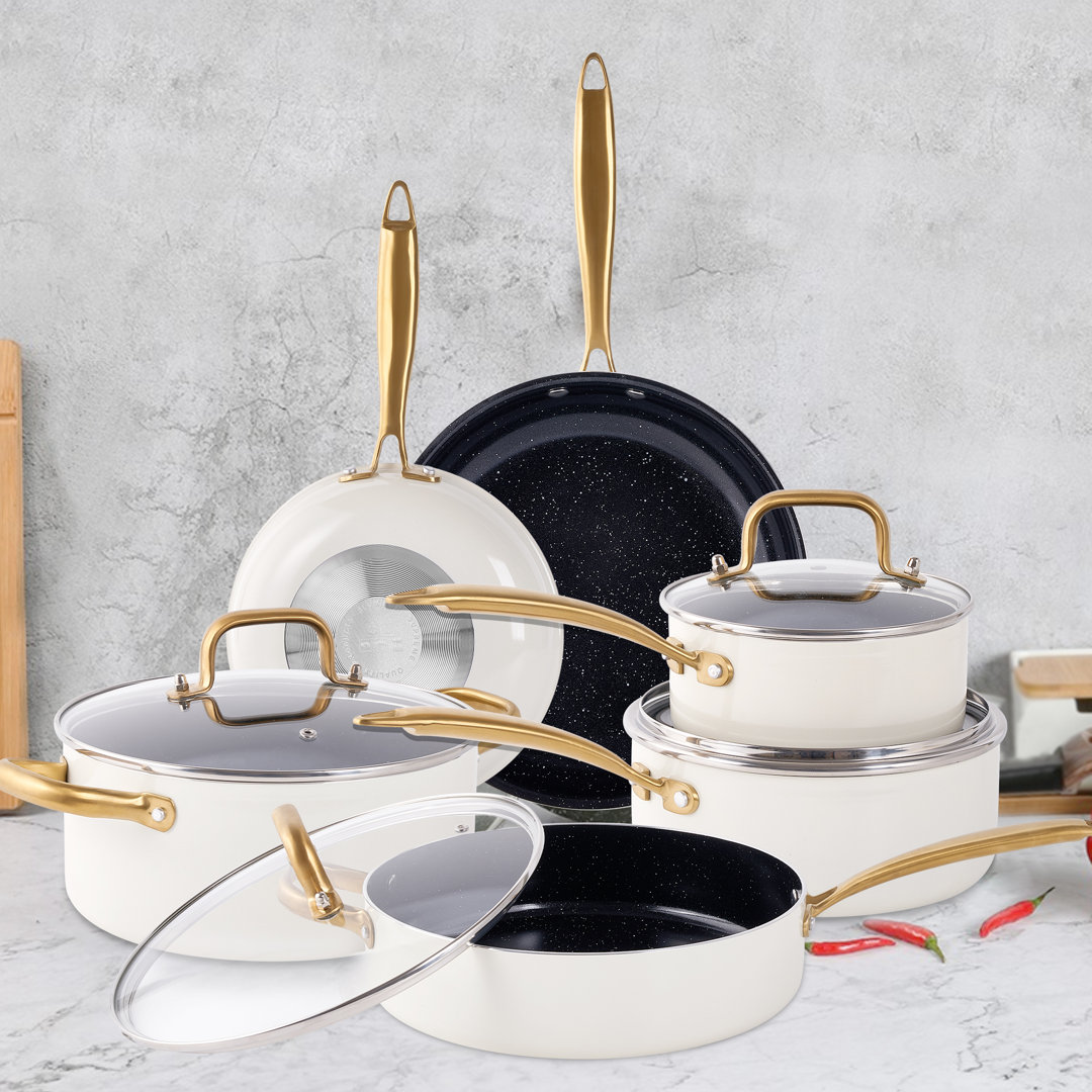 15 - Piece Nonstick Ceramic Cookware Set Oven Safe